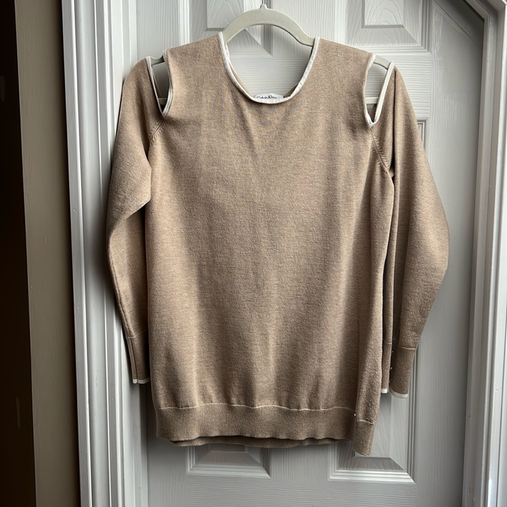 Calvin Klein cold shoulder sweater